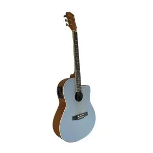 GUITARRA ElECTRO ACUSTICA VALENCIANA GRIS MATE