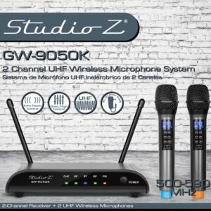 Studio Z Micrófono Doble de Mano UHF